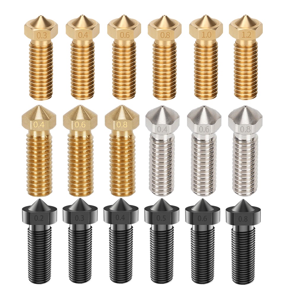 3D Printer Nozzle Brass - Bico vulcão de alta qualidade, 2