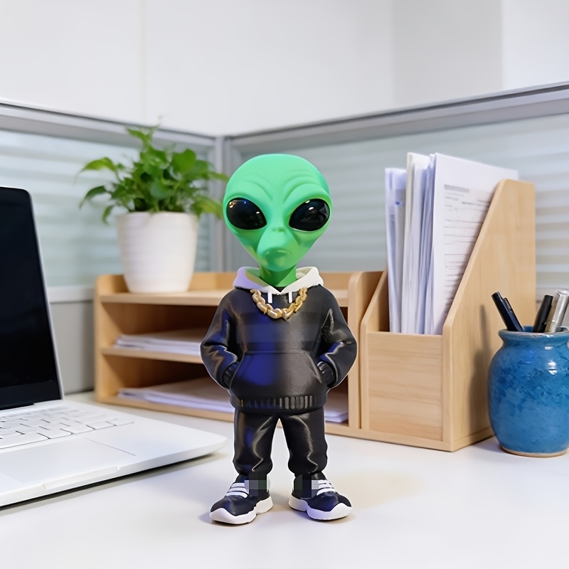 3D Printing Drawing - 1 Peça de Figura Alienígena Verde