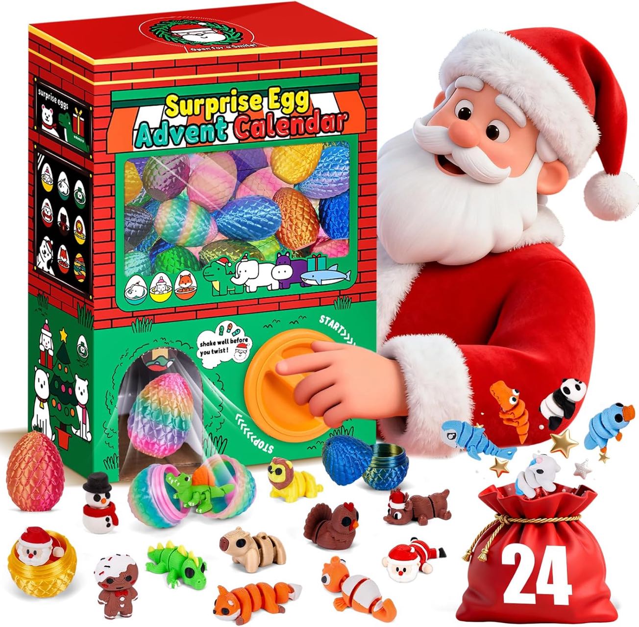 3D Printing Fidget Toys - 24 peças de Brinquedos Sensoriais Antiestresse