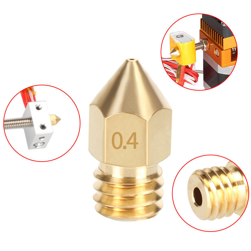 Bico de latão mk8, 0.2/0.3/0.3 - 3D Printer Nozzle Brass avaliação e preço