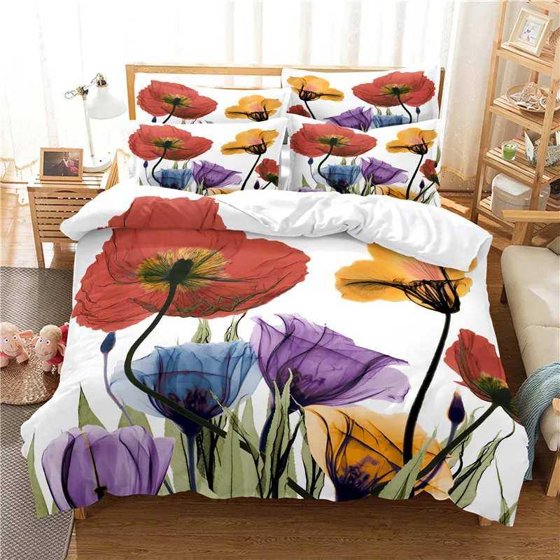 Conjunto de cama flores conjun - 3D Printing Drawing avaliação e preço