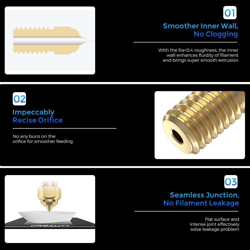 Bicos oficiais Creality Ender  - 3D Printer Nozzle Brass avaliação e preço
