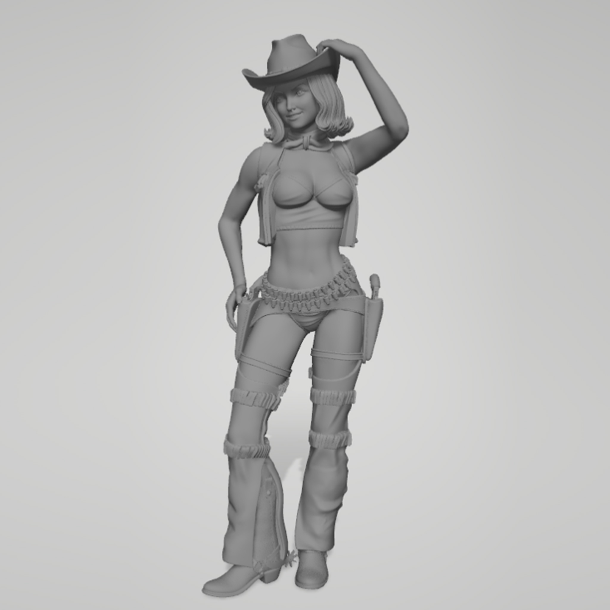 1/24 1/18 1/12 Menina Cowboy M - 3D Printing Quality avaliação e preço