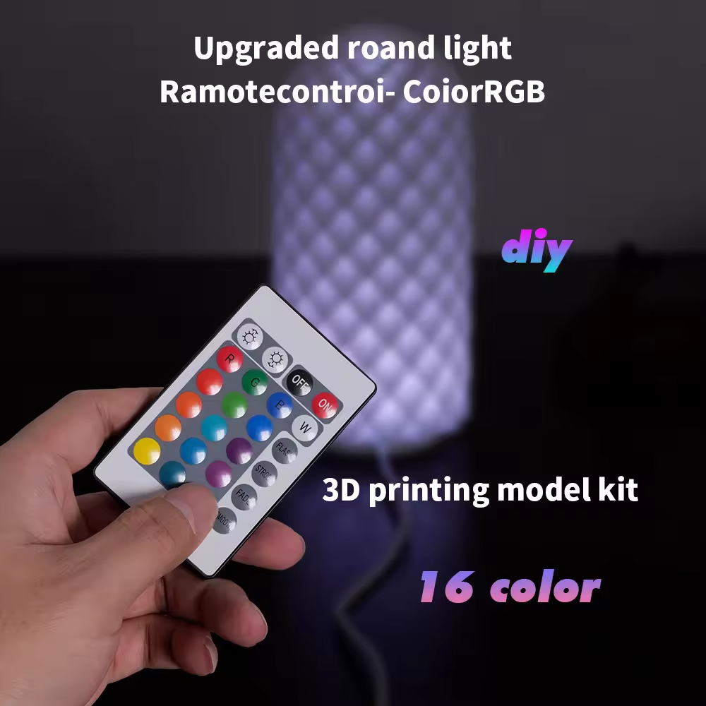 Lâmpada LED RGB USB 5V 3W Pret - 3D Printing Lamp avaliação e preço