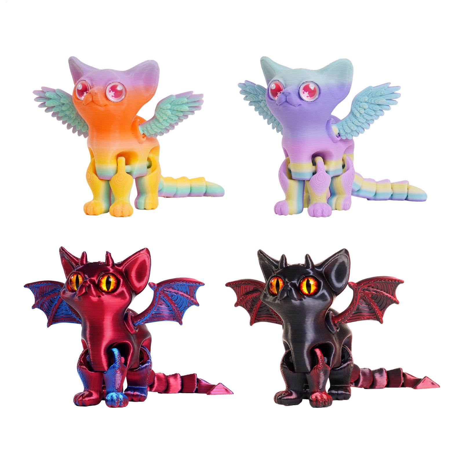 Figura de Gato em Impressão 3D - 3D Printing Fidget Toys avaliação e preço