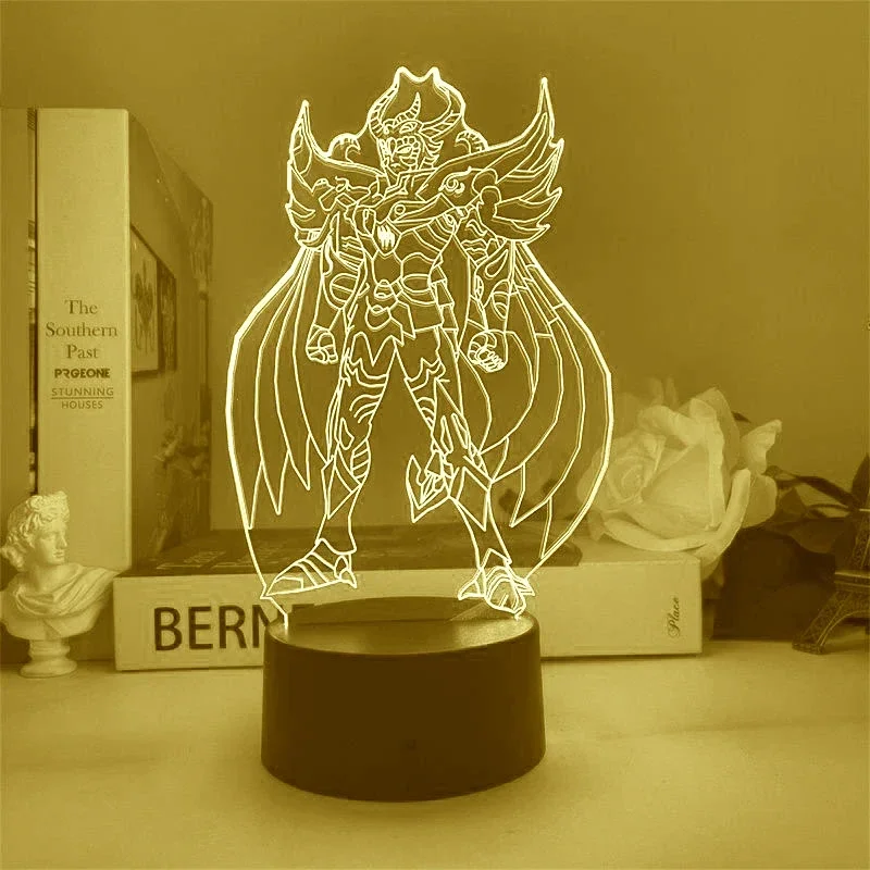 Quente saint seiya 3d led nigh - 3D Printing Lamp avaliação e preço