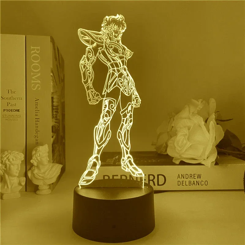 Quente saint seiya 3d led nigh - 3D Printing Lamp avaliação e preço
