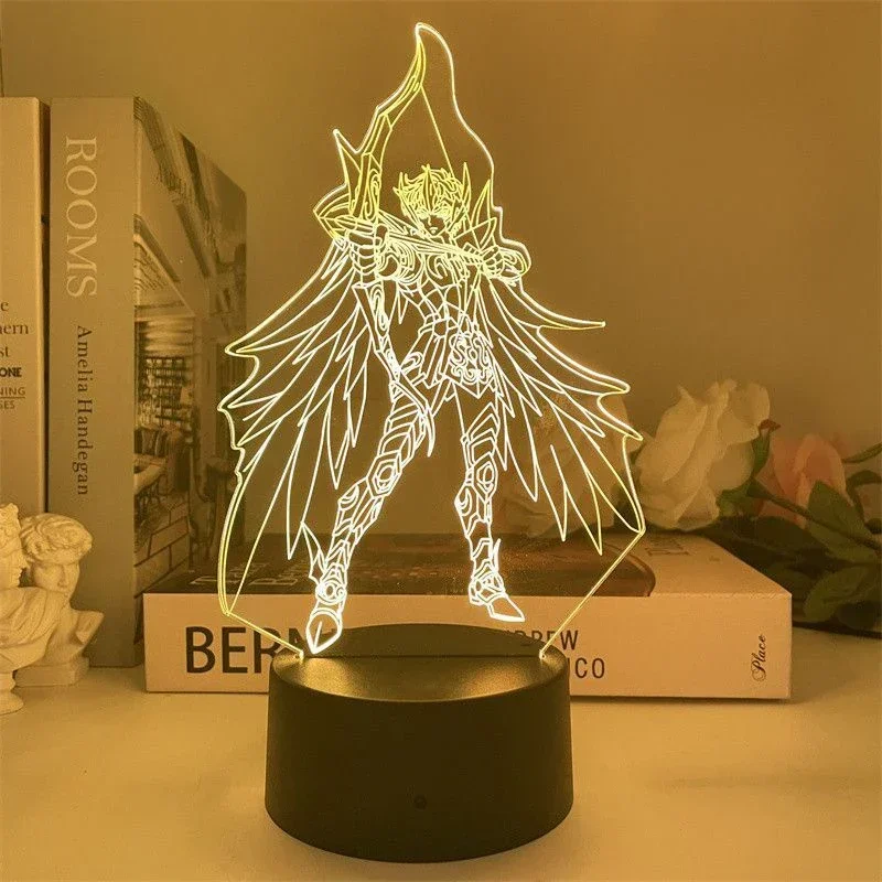 Quente saint seiya 3d led nigh - 3D Printing Lamp avaliação e preço