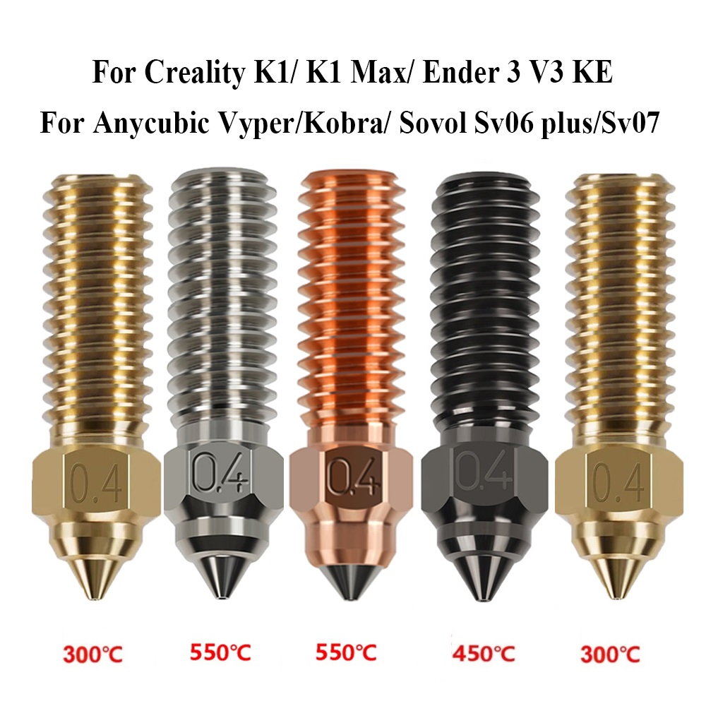 Bico para Creality K1 Max Ende - 3D Printer Nozzle Brass avaliação e preço