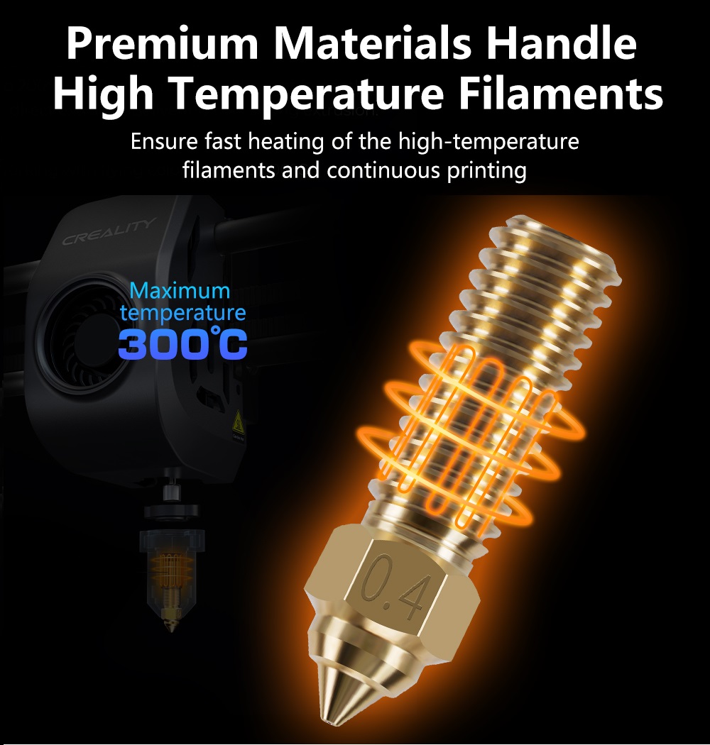 Bico para Creality K1 Max Ende - 3D Printer Nozzle Brass avaliação e preço