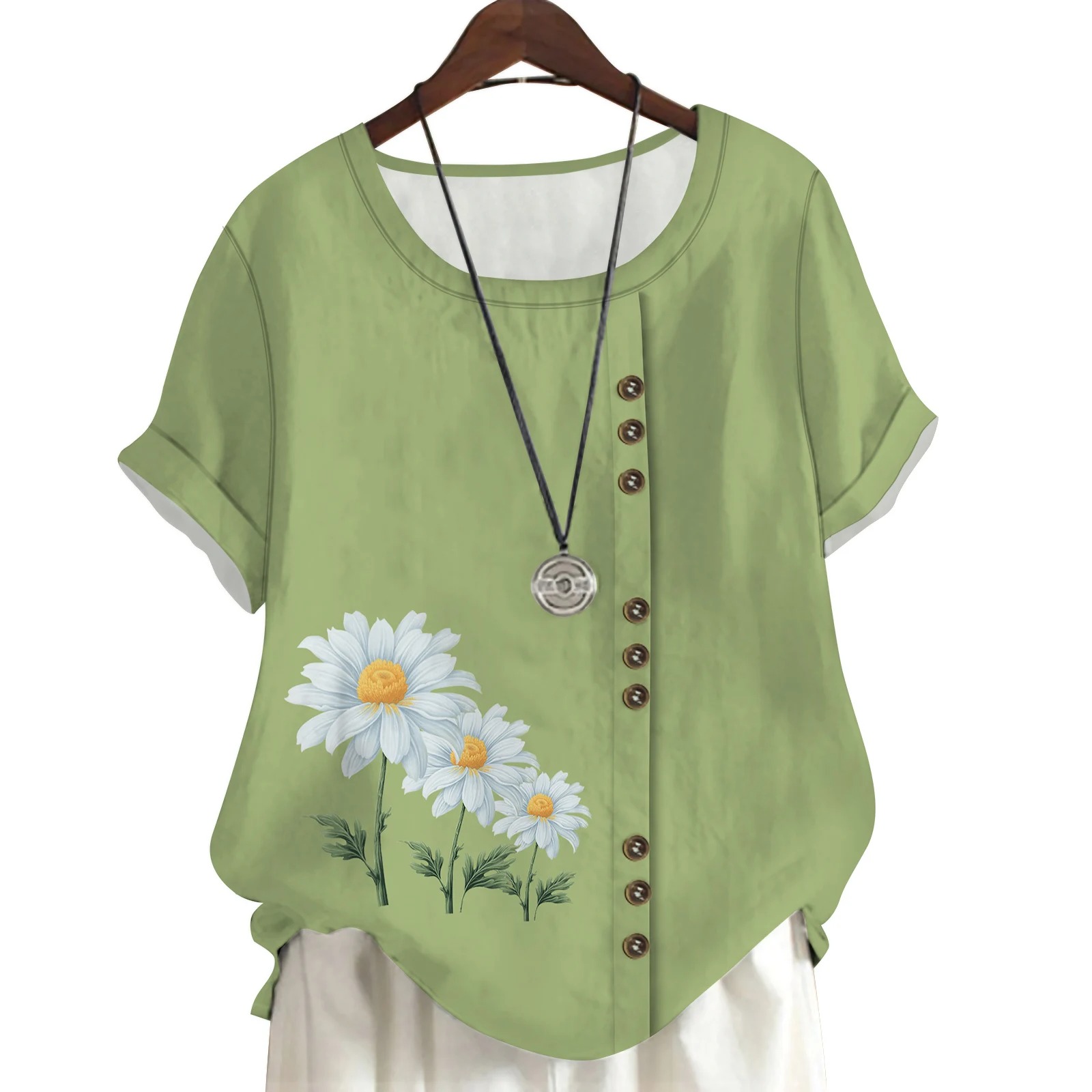 Camisetas femininas CLOOCL Dai - 3D Printing Drawing avaliação e preço