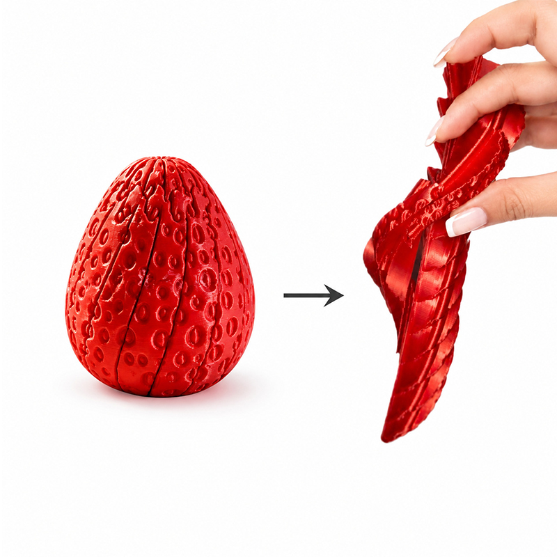 Ovo de Morango Torcido Impress - 3D Printing Food avaliação e preço