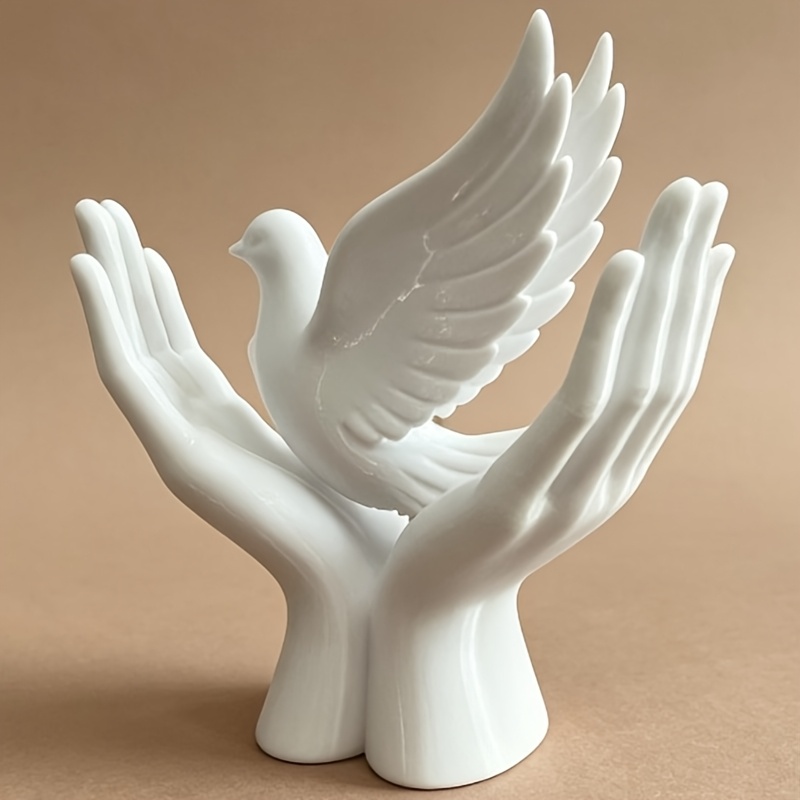Estátua de Mão da Paz com Desi - 3D Printing Drawing avaliação e preço