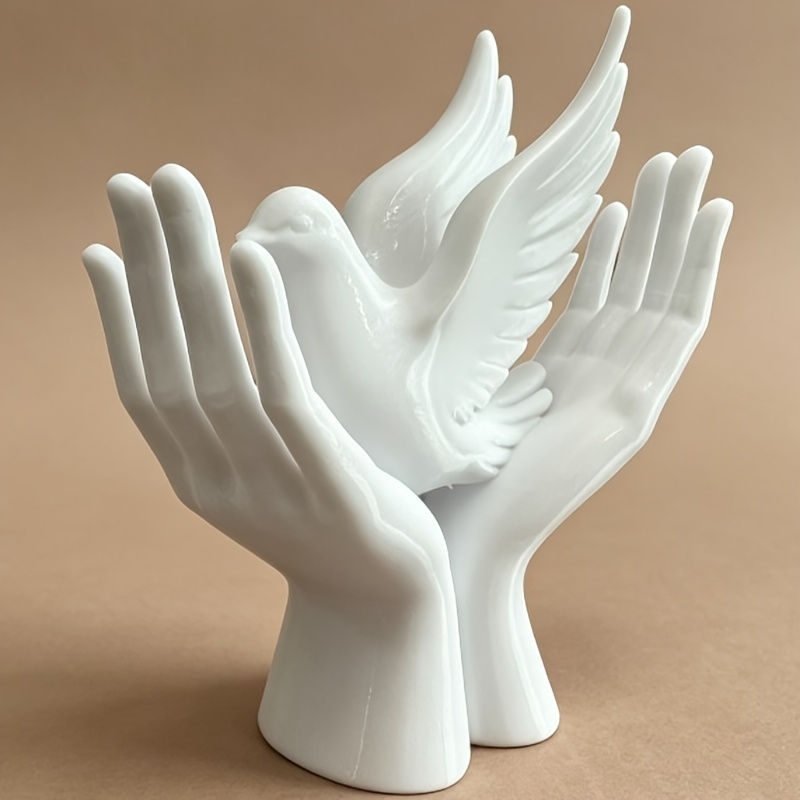 Estátua de Mão da Paz com Desi - 3D Printing Drawing avaliação e preço