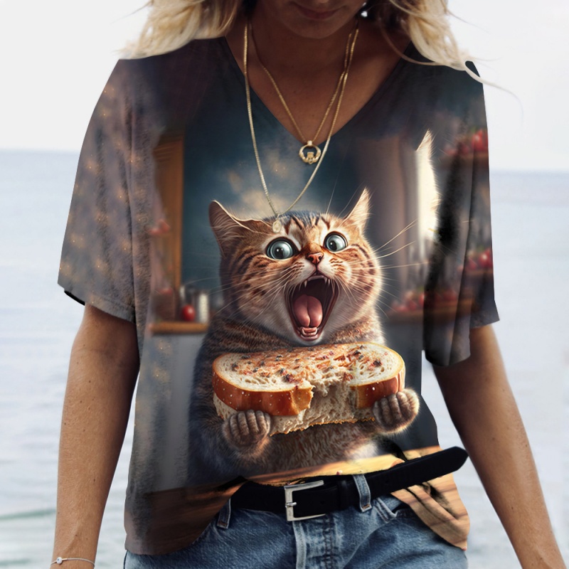 Diversão gato comida padrão t  - 3D Printing Food avaliação e preço