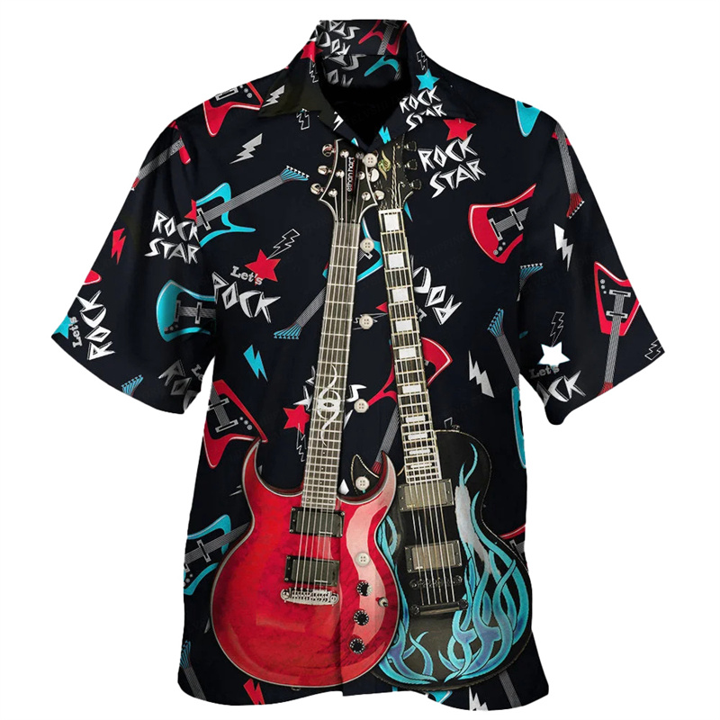 Camisa havaiana de guitarra ma - 3D Printing Guitar avaliação e preço