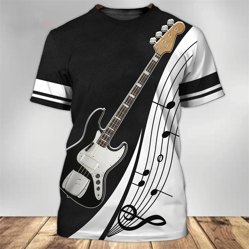 Camiseta 3D com estampa de gui - 3D Printing Guitar avaliação e preço