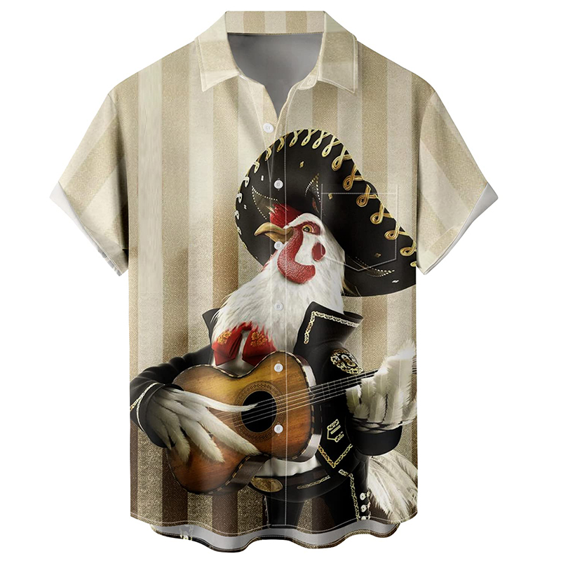 Camisa Masculina com Estampa 3 - 3D Printing Guitar avaliação e preço