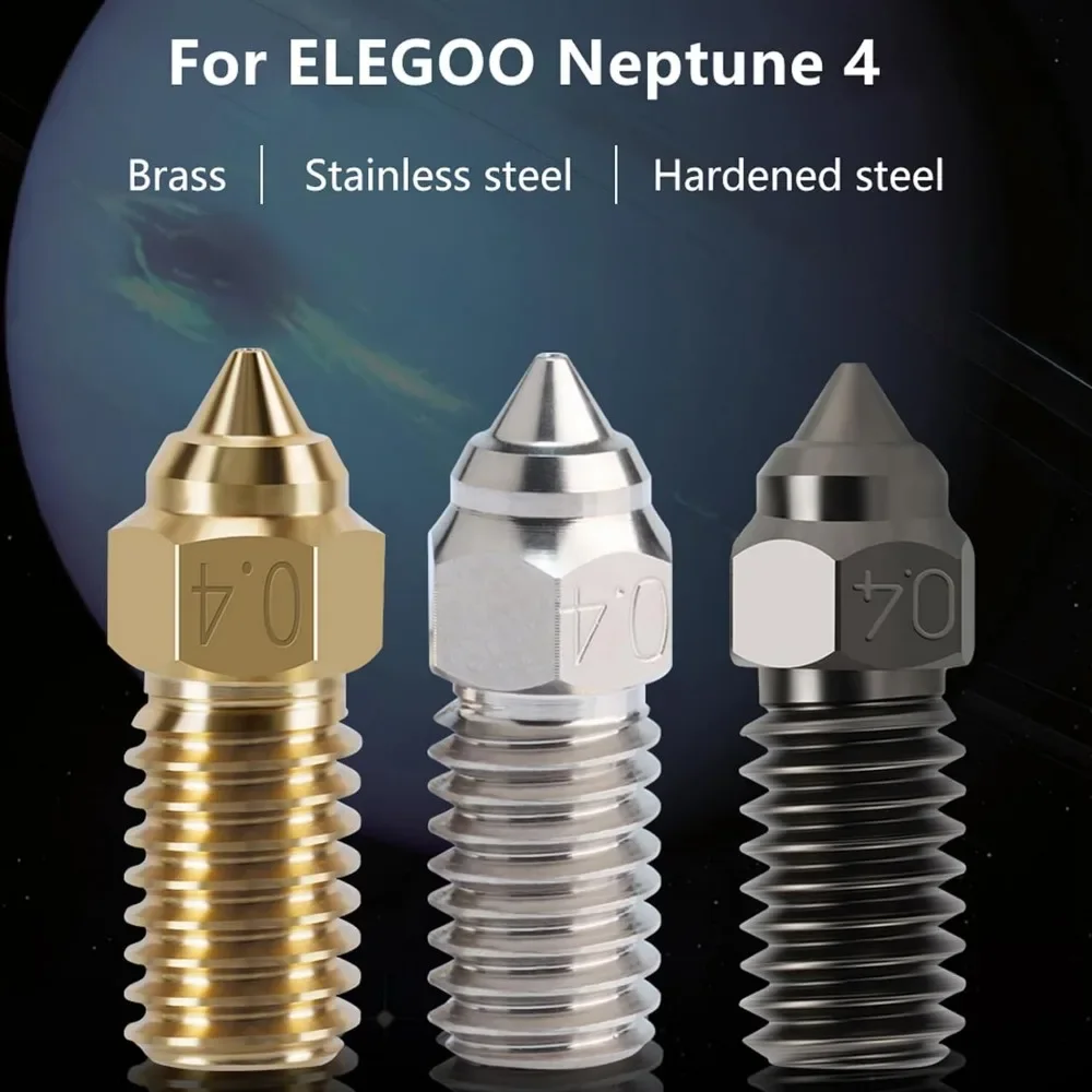 5/10 peças Bicos Elegoo Neptun - 3D Printer Nozzle Brass avaliação e preço