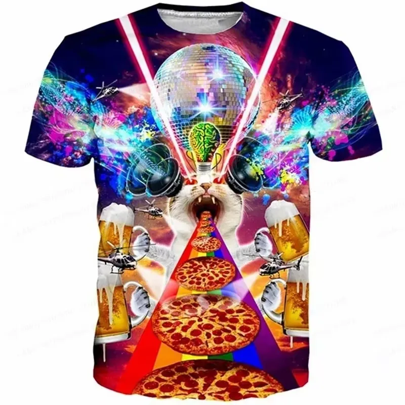 Camiseta masculina com estampa - 3D Printing Food avaliação e preço