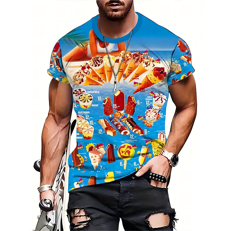 Camiseta Masculina Estampada e - 3D Printing Food avaliação e preço