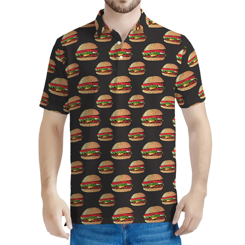 Polo gráfico Hamburger masculi - 3D Printing Food avaliação e preço