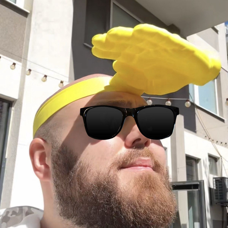 Chapéu Divertido com Visor em  - 3D Printing Foto avaliação e preço