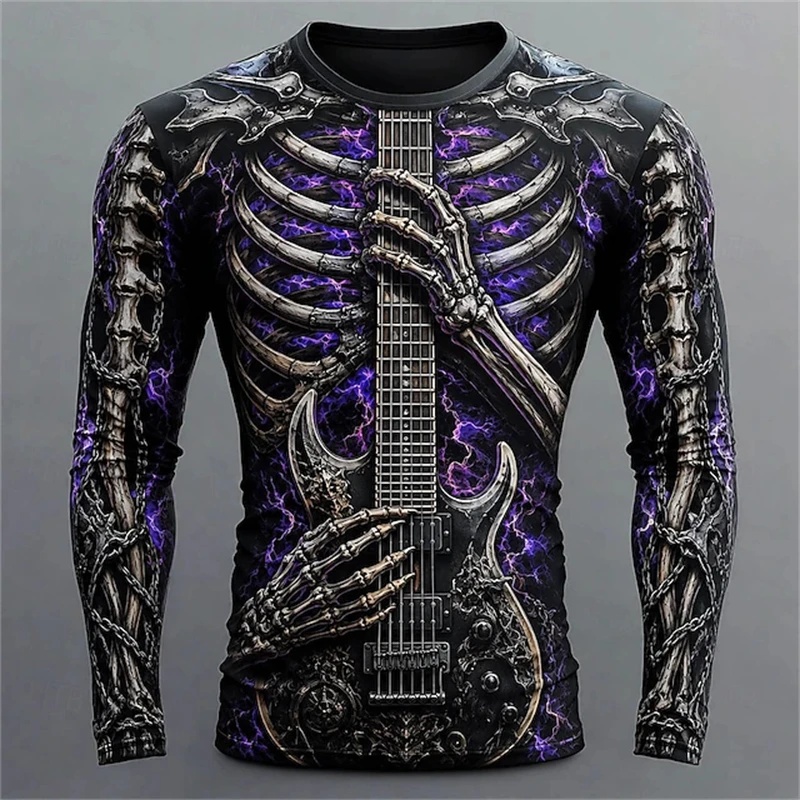 Nova Camiseta Masculina de Man - 3D Printing Guitar avaliação e preço