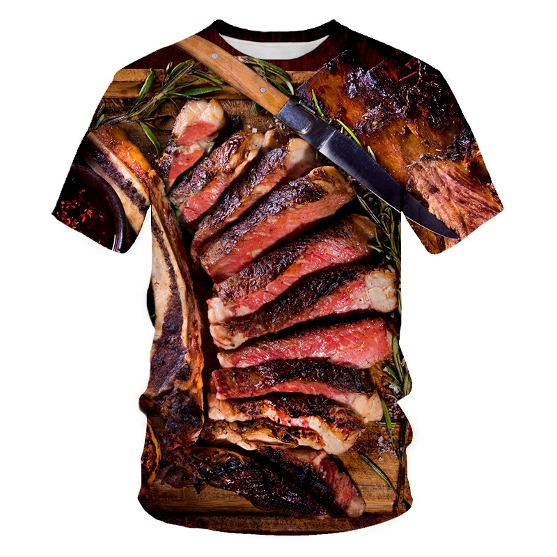 Camisetas Criativas com Estamp - 3D Printing Food avaliação e preço