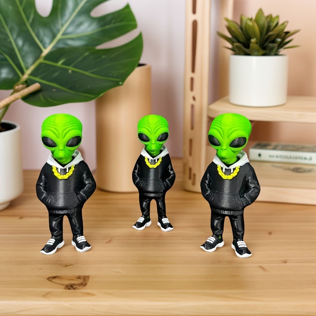 1 Peça de Figura Alienígena Ve - 3D Printing Drawing avaliação e preço